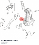 Diagram preview: DAMPER HEAT SHIELD (90205085000)