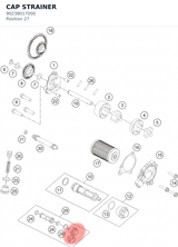 Diagram preview: CAP STRAINER (90238017000)