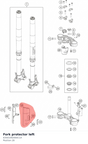 Diagram preview: Fork protector left (63501092000C1A)