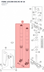 Diagram preview: FORK 125/200 EXC/XC-W     16 (14187P6101)