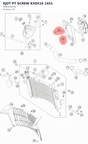 Diagram preview: EJOT PT SCREW K50X16 1451 (0081050161)