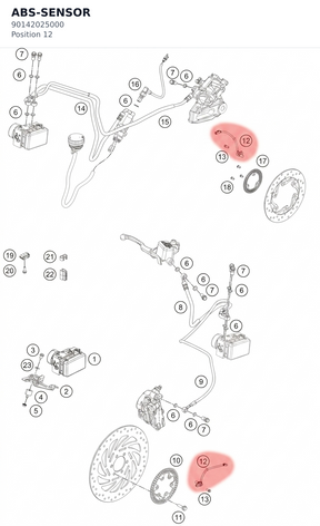 Diagram preview: ABS-SENSOR (90142025000)