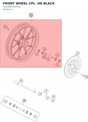 Diagram preview: FRONT WHEEL CPL. HD BLACK (9120900104430)