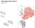 Diagram preview: FUEL RAIL ASSY SET 07 (75041013044)