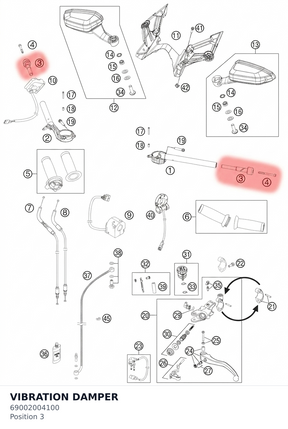 Diagram preview: VIBRATION DAMPER (69002004100)