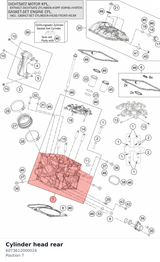 Diagram preview: Cylinder head rear (6073612000024)