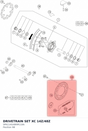 Diagram preview: DRIVETRAIN SET XC 14Z/48Z (SPA114G48KM118A)