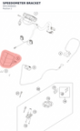 Diagram preview: SPEEDOMETER BRACKET (90514006000)