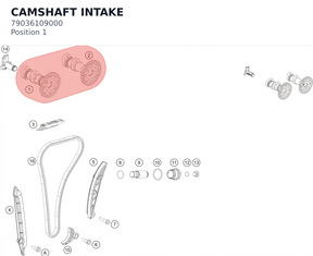 Diagram preview: CAMSHAFT INTAKE (79036109000)