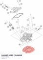 Diagram preview: GASKET HEAD CYLINDER (96030036000)