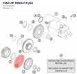 Diagram preview: CIRCLIP DIN0472 J56 (0472056200)