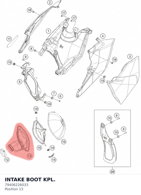 Diagram preview: INTAKE BOOT KPL. (79406226033)