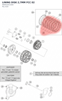 Diagram preview: LINING DISK 2,7MM FCC 02 (A60632011000)