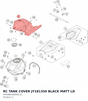 Diagram preview: RC TANK COVER JY181350 BLACK MATT LD (94508049000C1C)