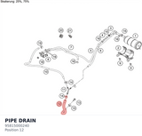 Diagram preview: PIPE DRAIN (95815000240)