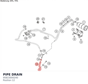 Diagram preview: PIPE DRAIN (95815000240)