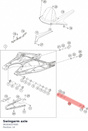 Diagram preview: Swingarm axle (96304037000)