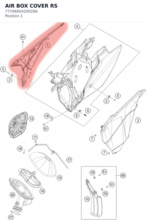 Diagram preview: AIR BOX COVER RS (7770600420028A)