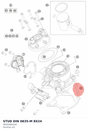 Diagram preview: STUD DIN 0835-M 8X24 (0835080240)