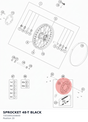 Diagram preview: SPROCKET 48-T BLACK (7201005104830)