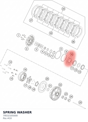 Diagram preview: SPRING WASHER (79532105000)