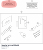 Diagram preview: Special screw M5x14 (60708008071)