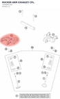Diagram preview: ROCKER ARM EXHAUST CPL. (75036061144)