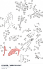 Diagram preview: FENDER CARRIER RIGHT (63508026000C1C)