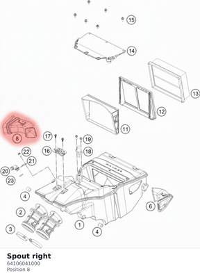 Diagram preview: Spout right (64106041000)