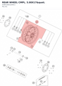 Diagram preview: REAR WHEEL CMPL. 5.00X17" (A38010001044C1)