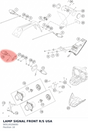Diagram preview: LAMP SIGNAL FRONT R/S USA (90514526000)