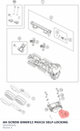 Diagram preview: AH SCREW DIN0912 M4X16 SELF-LOCKING (0912040163S)