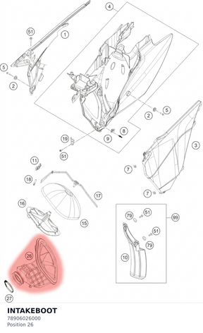 Diagram preview: INTAKEBOOT (78906026000)