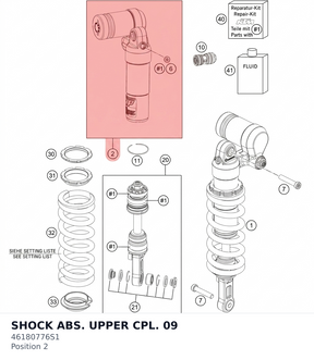 Diagram preview: SHOCK ABS.  UPPER CPL. 09 (46180776S1)