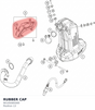 Diagram preview: RUBBER CAP (90105085000)