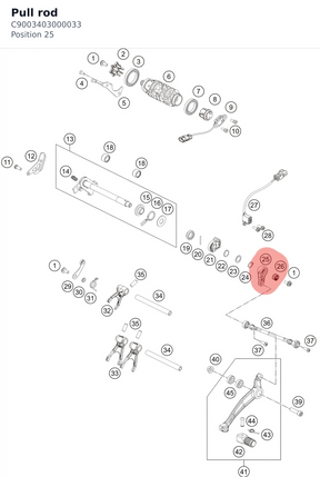 Diagram preview: Pull rod (C9003403000033)