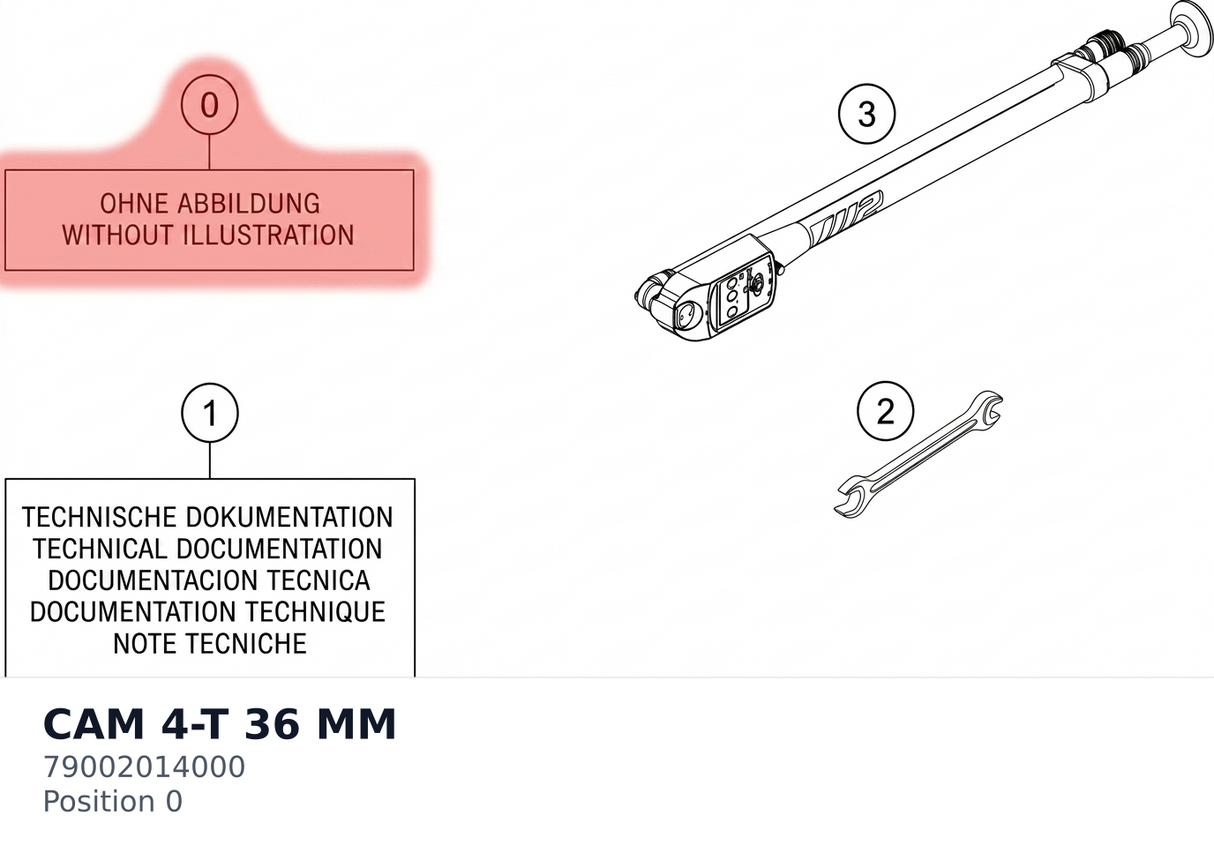 Diagram preview: CAM 4-T 36 MM (79002014000)
