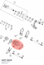 Diagram preview: SHIFT DRUM (A42034012000)