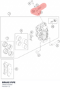 Diagram preview: BRAKE PIPE (76042101000)