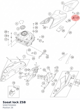 Diagram preview: Sseat lock ZSB (93007050000)