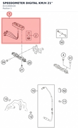 Diagram preview: SPEEDOMETER DIGITAL KM/H 21'' (81314069100)
