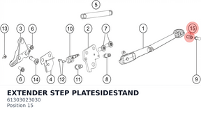 Diagram preview: EXTENDER STEP PLATESIDESTAND (61303023030)