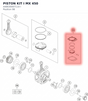 Diagram preview: PISTON KIT I MX 450 (A48030007110 I)