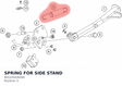Diagram preview: SPRING FOR SIDE STAND (90103024000)