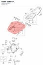 Diagram preview: RIDER SEAT CPL. (C66007040000)
