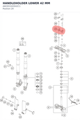 Diagram preview: HANDLEHOLDER LOWER 42 MM (A60301043042C1)