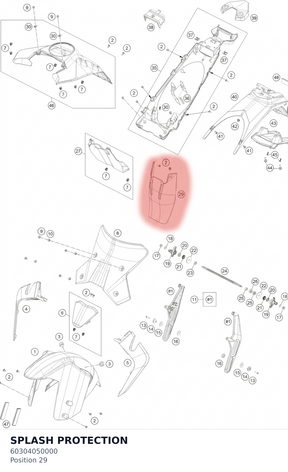 Diagram preview: SPLASH PROTECTION (60304050000)