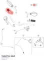 Diagram preview: THROTTLE GRIP (90102010100)