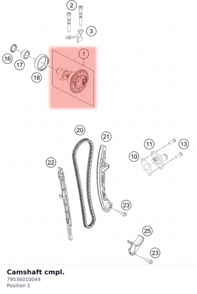 Diagram preview: Camshaft cmpl. (79536010044)