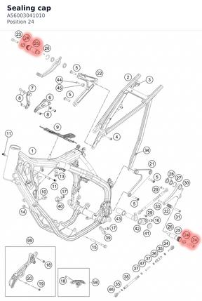 Diagram preview: Sealing cap (A56003041010)